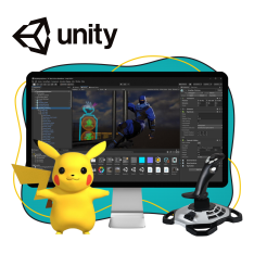 Мир игр на Unity 2D на популярном движке + AI-помощники - КИБЕРшкола программирования для детей, компьютерные курсы для школьников, начинающих и подростков - KIBERone г. Хотьково