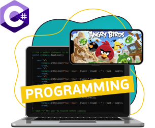Программирование на C#. Удивительный мир 2D-игр - Школа программирования для детей, компьютерные курсы для школьников, начинающих и подростков - KIBERone г. Хотьково